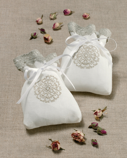 Kit de Bordado Bolsitas Aromáticas Círculo 2 uds 12 x 15 cm