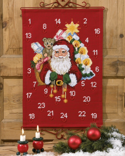 Kit de Bordado Papá Noel con saco 60x40 cm 5125/40