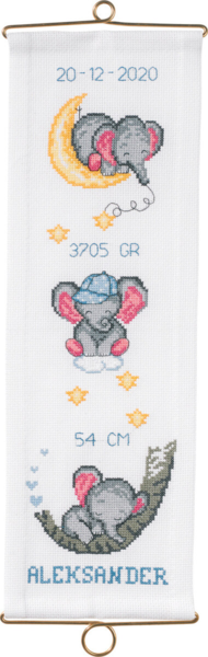 Kit de bordado Bautizo Aleksander m/5188/14 14 x 44