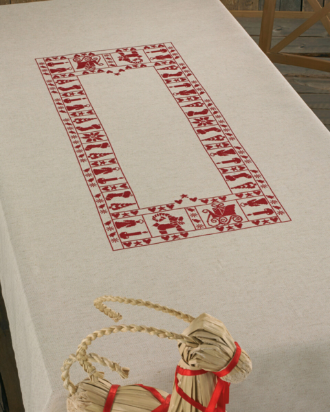 Kit de Bordado Ambiente Navideño 140 x 220 cm