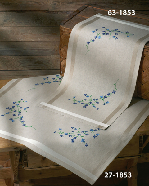 Kit de Bordado Lobelia 40 x 80 cm