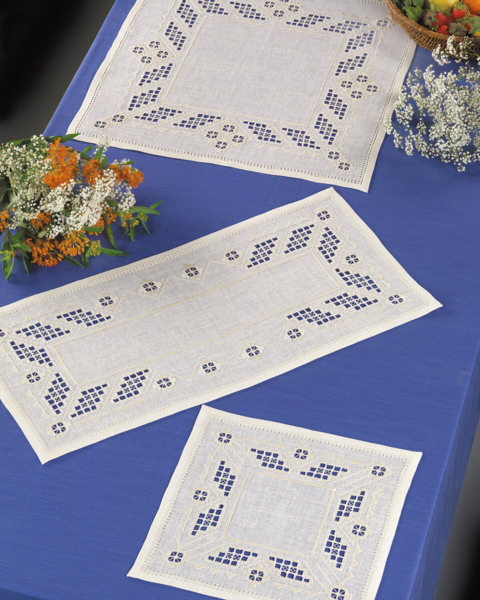 Kit de bordado Hardanger 35 x 74 cm