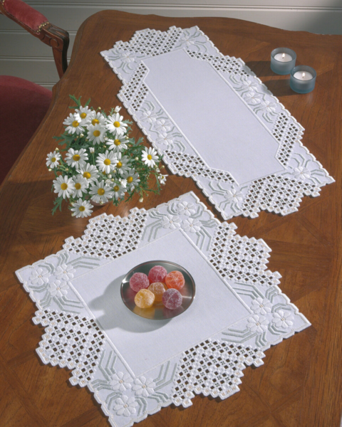 Kit de Bordado Hardanger 28 x 62 cm