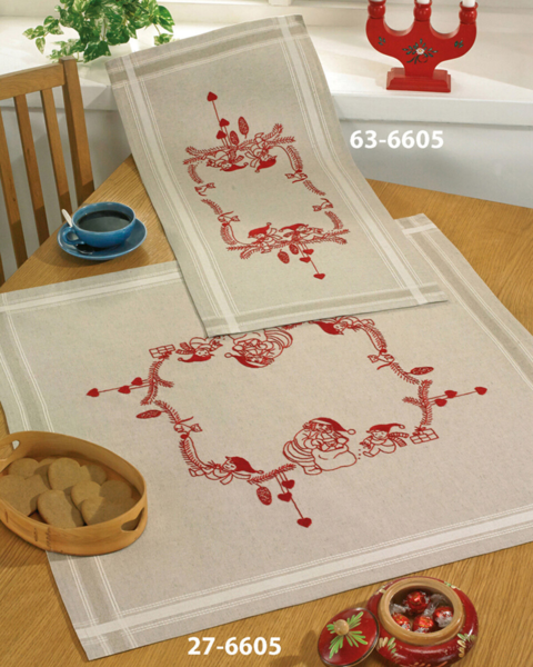 Kit de bordado Pequeños duendes 40 x 80 cm