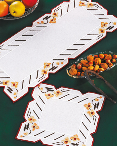 Kit de bordado Hardanger 29 x 62 cm