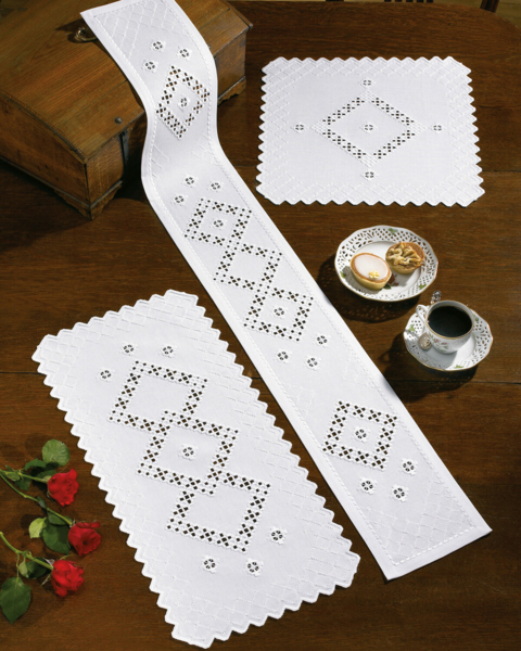 Kit de Bordado Hardanger 17 x 125 cm