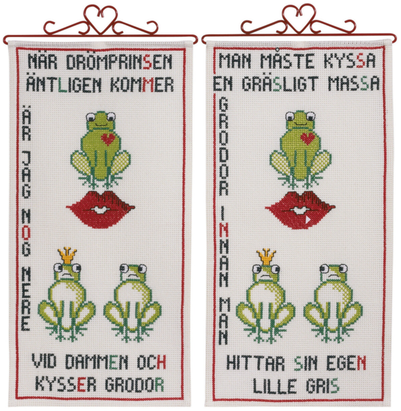 Kit de bordado Ranitas B5125/28 28 x 54 cm