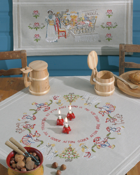 Kit de Bordado Nochebuena 80 x 40 cm