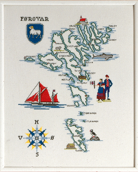 Kit de bordado Islas Feroe 37 x 46 cm