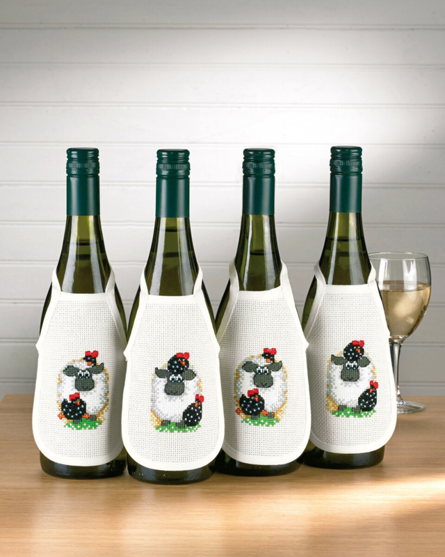 Kit de bordado Delantal de oveja 4 x 10 x 15 cm