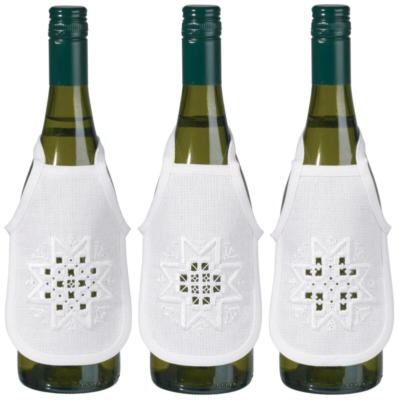 Kit de bordado Hardanger estrella 3 uds 10 x 15 cm