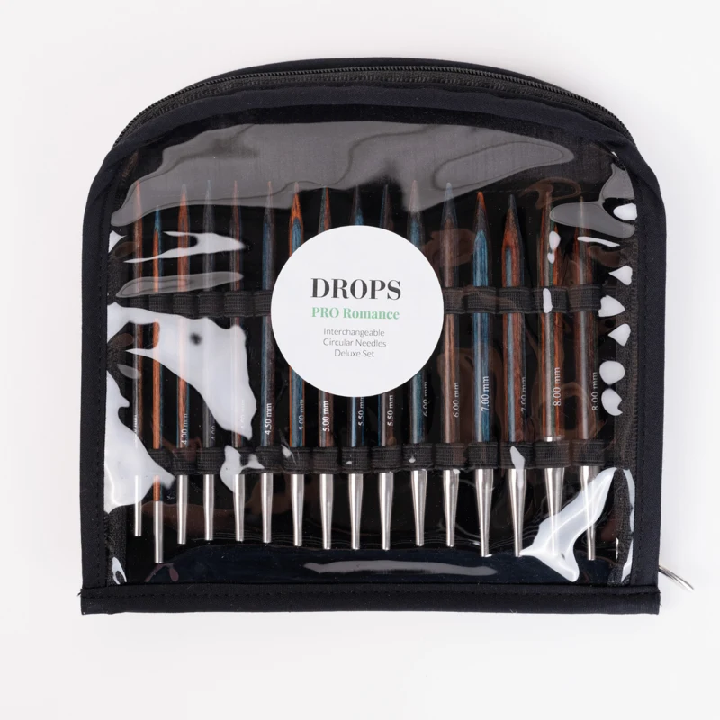 DROPS Pro Romance de Agujas Circulares Intercambiables Set Deluxe