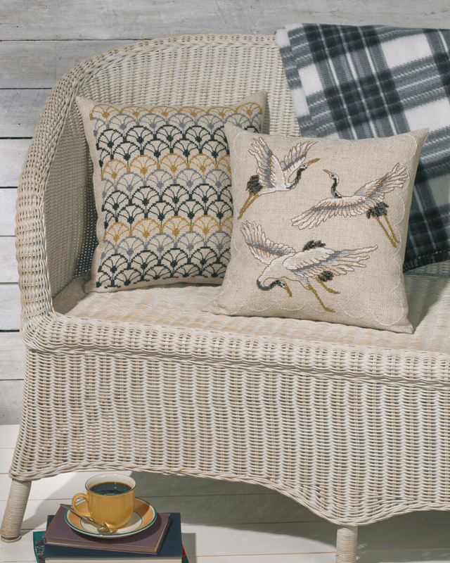 Kit de Bordado Grullas 40 x 40 cm