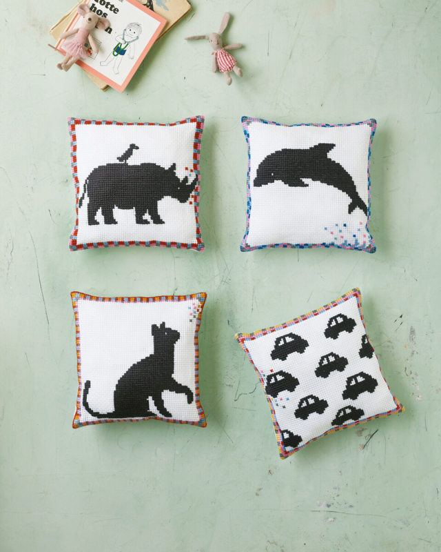 Kit de Bordado Gato 27 x 27 cm