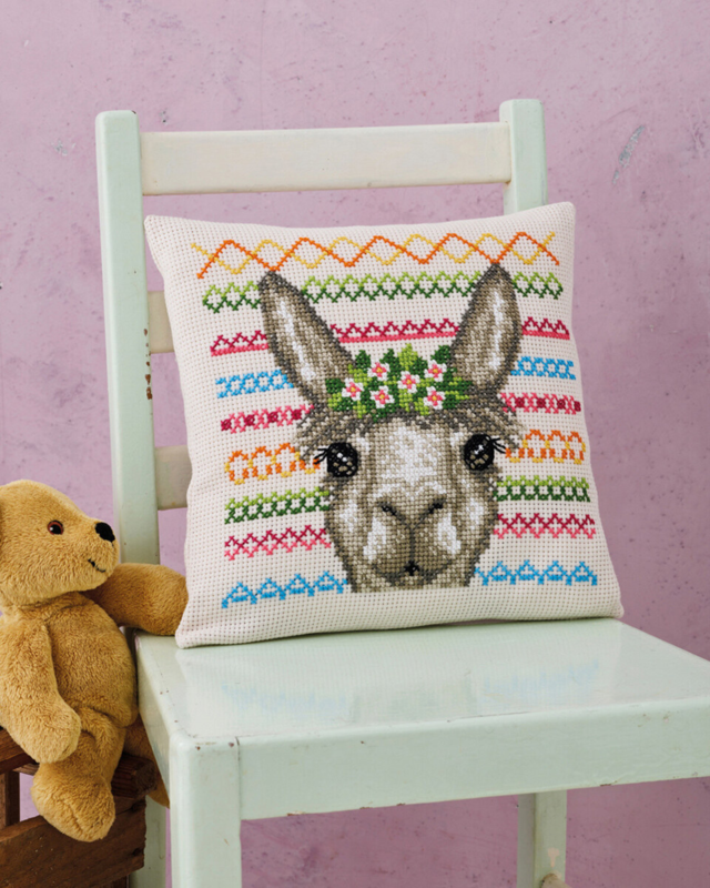 Kit de Bordado Alpaca 30 x 30 cm