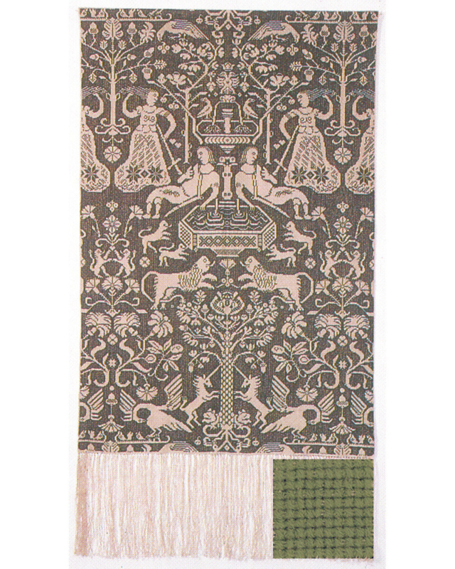 Kit de bordado Beidewand verde claro 85 x 147 cm
