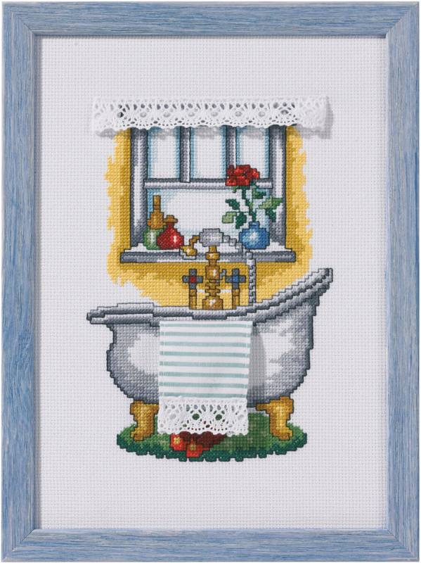 Kit de bordado Baño 20 x 28 cm R5386