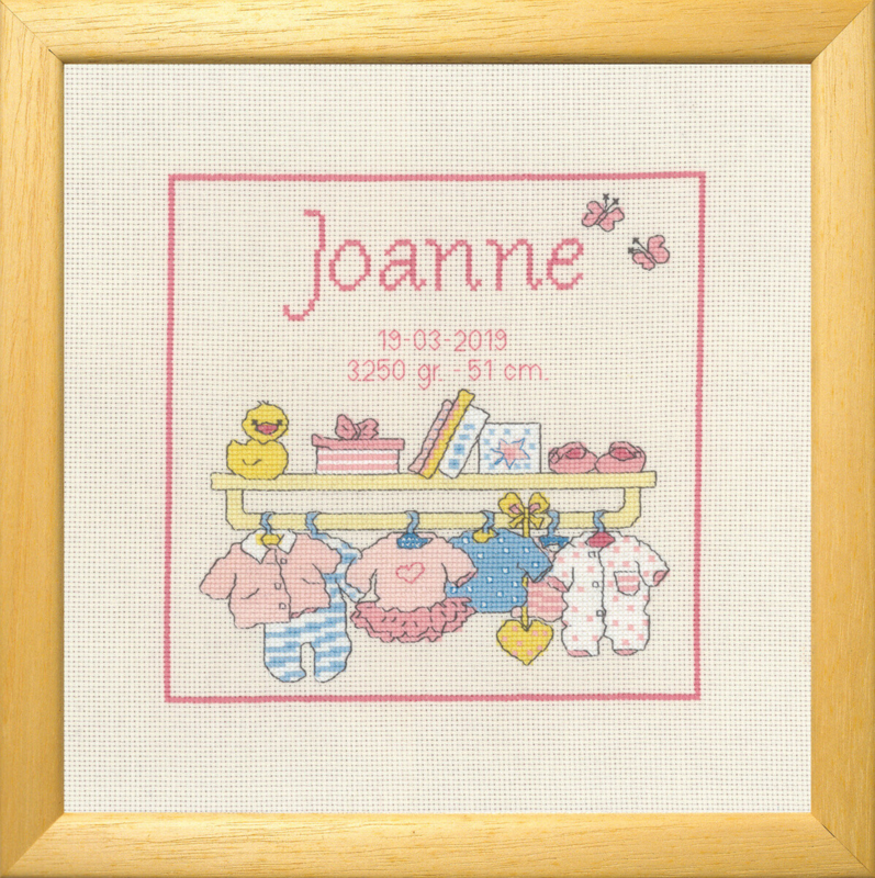 Kit de bordado Bobbi Joanne 22 x 22 cm