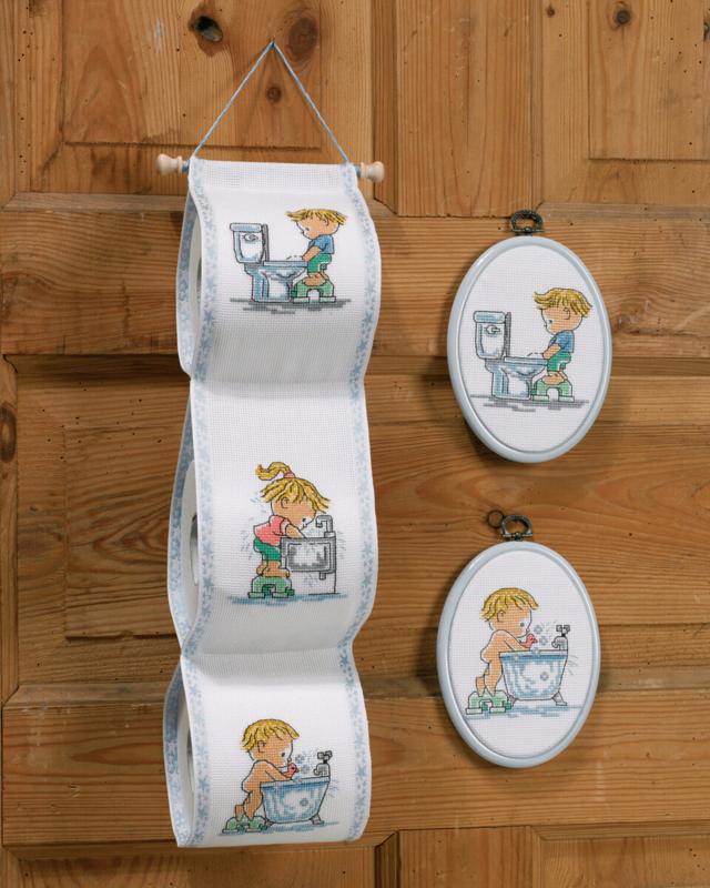 Kit de bordado Juego en el baño M5964/03 11 x 15 cm