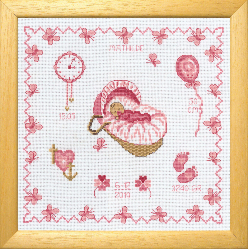 Kit de bordado Mathilde R5583/00 22x22 cm