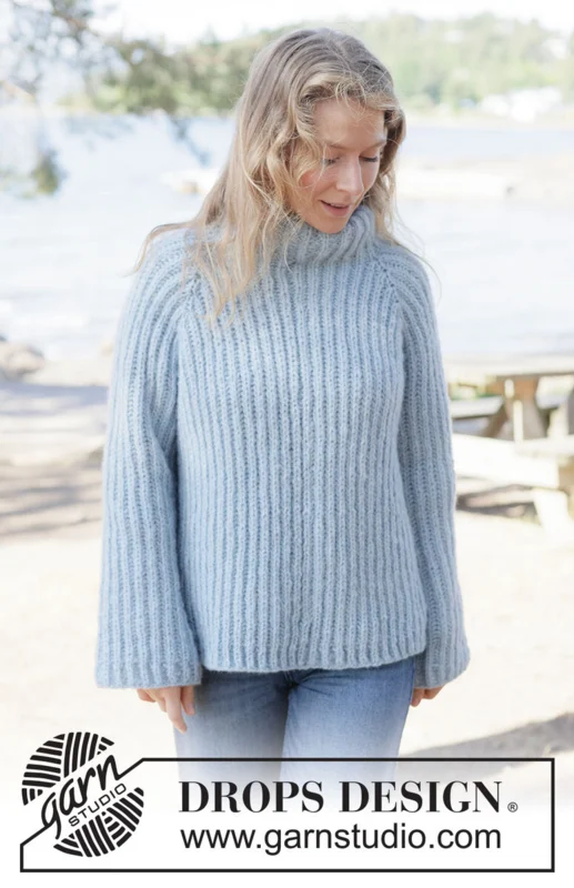 263-17 Sky Ridge Sweater by DROPS Design