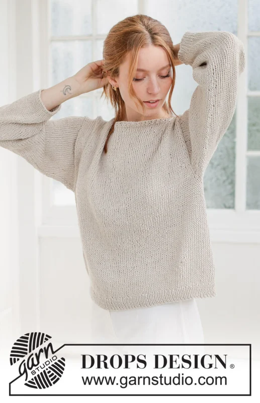 267-27 Sand Walk Sweater by DROPS Design