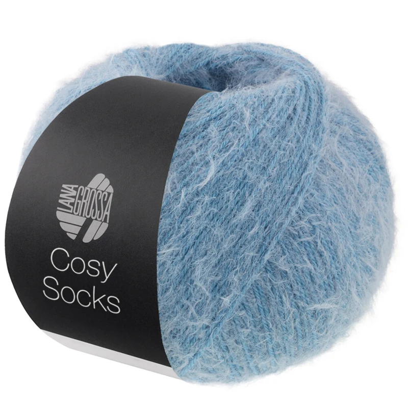 Lana Grossa Cosy Socks 14 Azul paloma