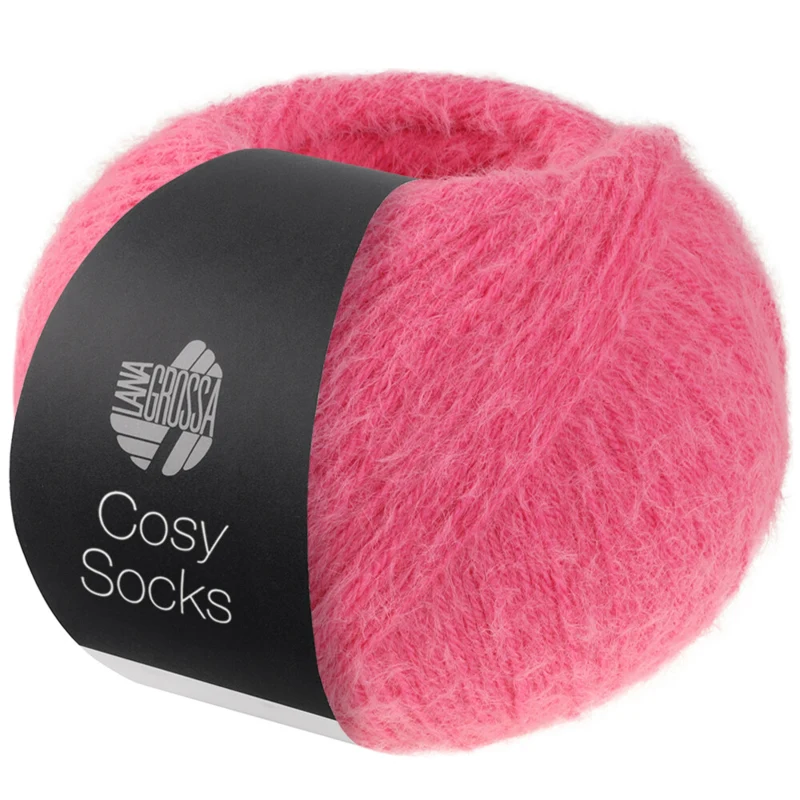 Lana Grossa Cosy Socks 02 Rosa fuerte