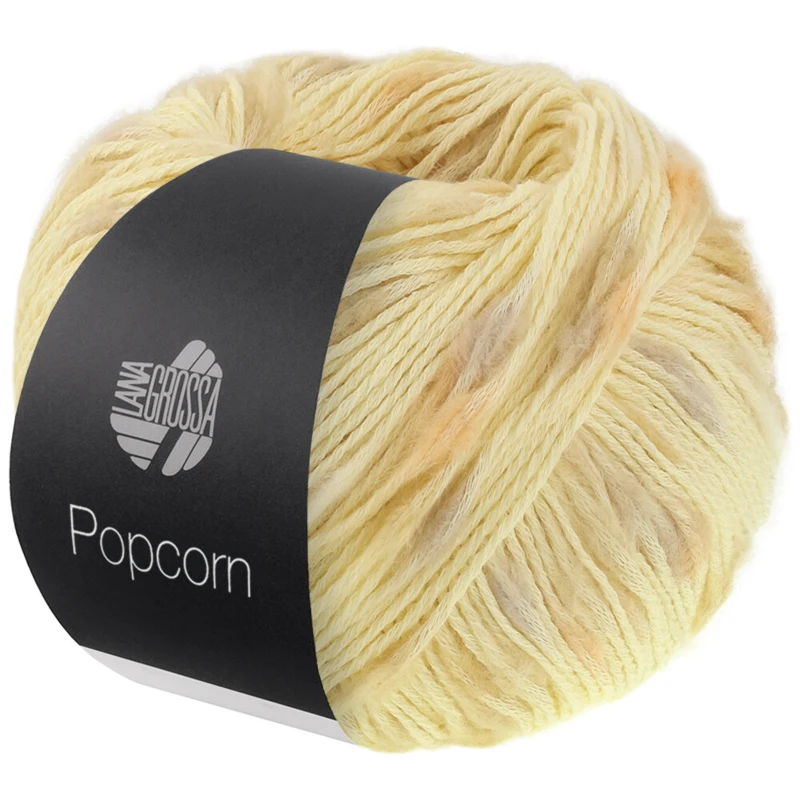Lana Grossa Popcorn 01 Vainilla/beige/amarillo/naranja