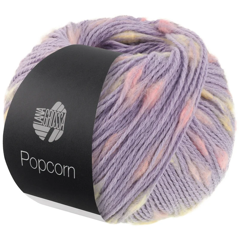 Lana Grossa Popcorn 05 Azul violeta/rosa/vainilla