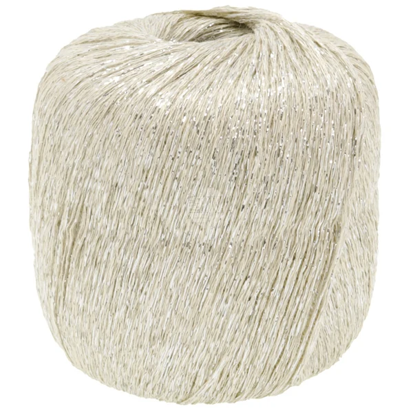 Lana Grossa Brillino 32 Crema/Plata