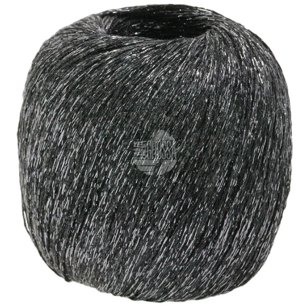 Lana Grossa Brillino 18 Marrón oscuro/Plata