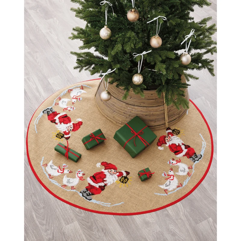 Papá Noel y Gansos Ø125 cm