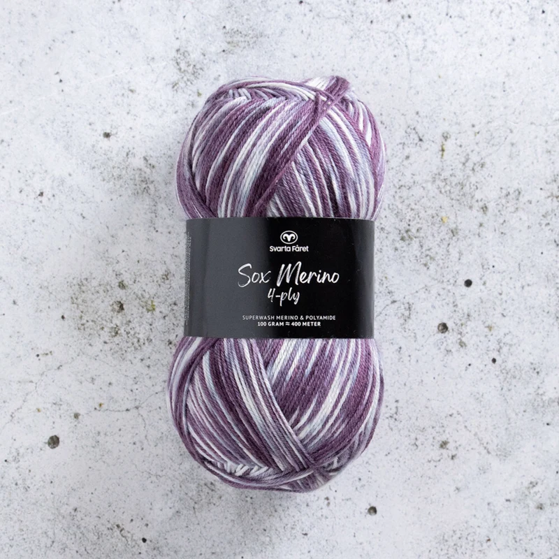 Svarta Fåret Sox Merino 4 ply 12 Pantalla estática