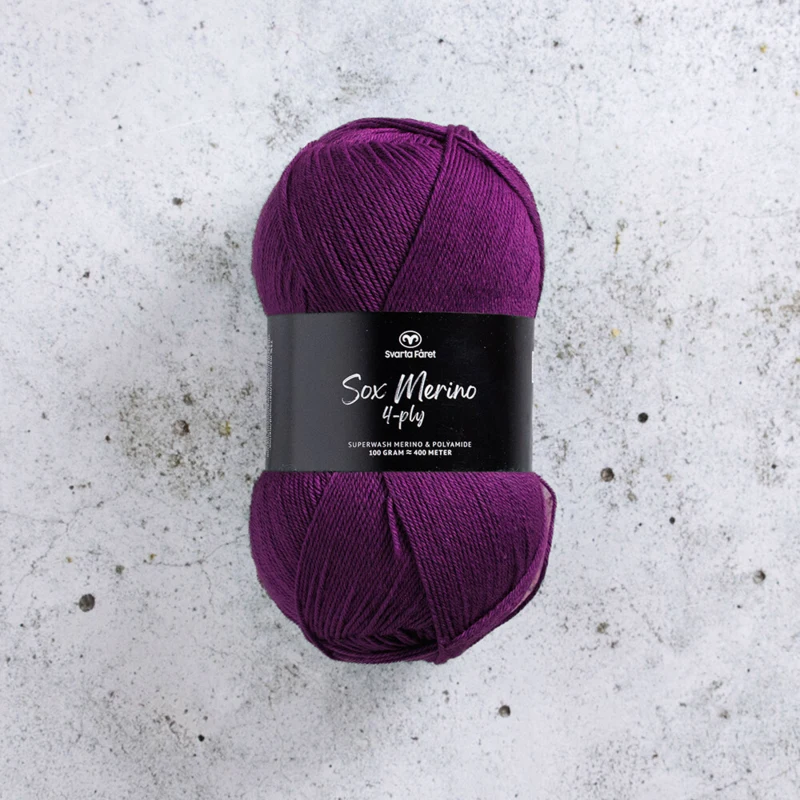 Svarta Fåret Sox Merino 4 ply 02 Nocturno