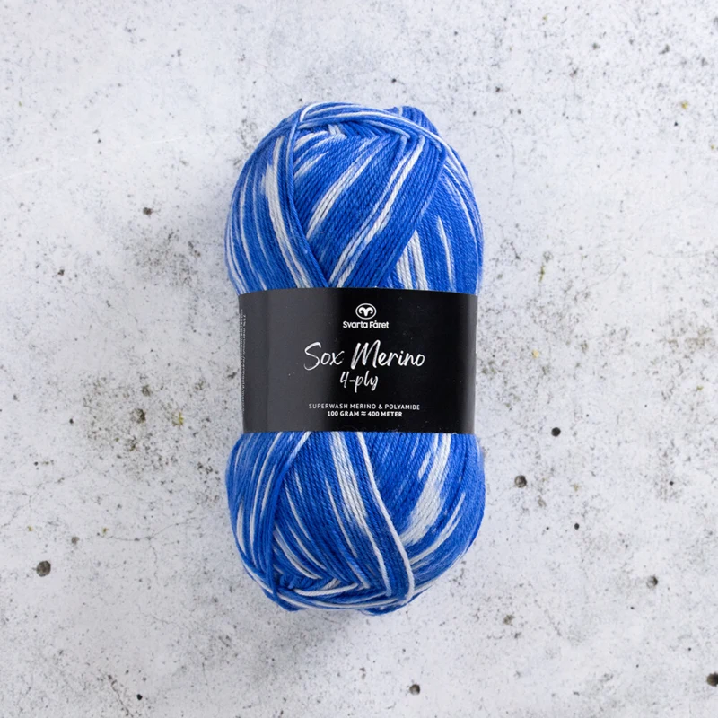 Svarta Fåret Sox Merino 4 ply 13 Ópera espacial