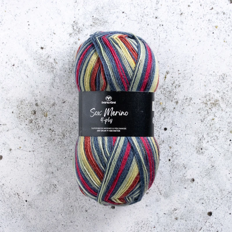 Svarta Fåret Sox Merino 4 ply 20 Prensa de sidra