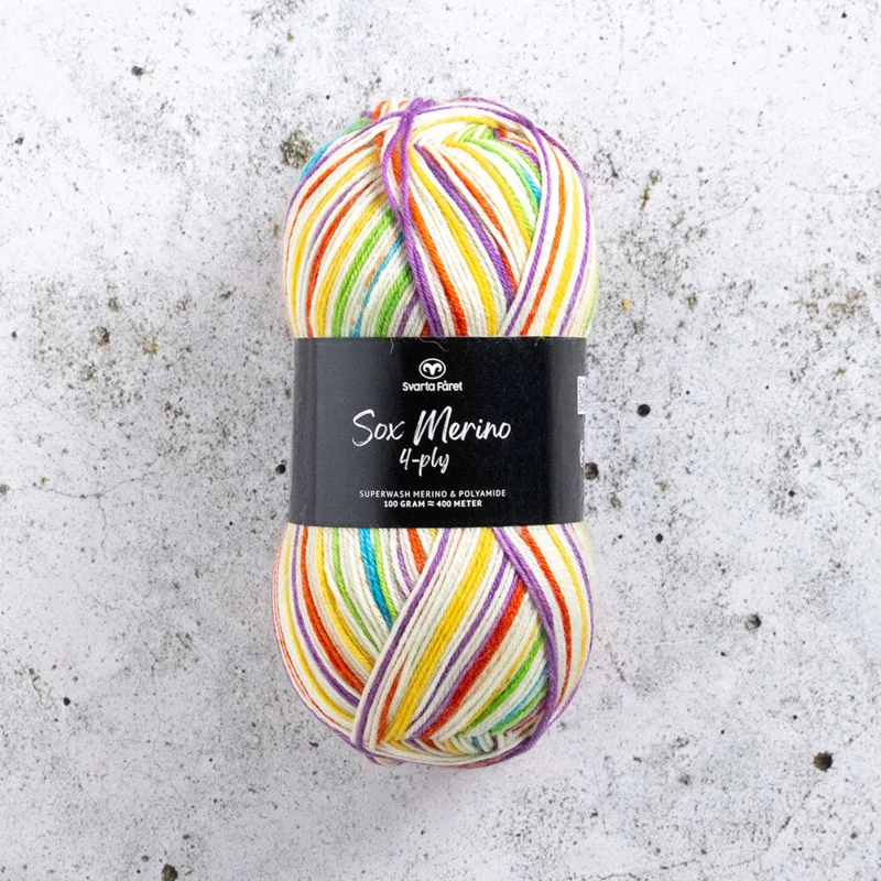 Svarta Fåret Sox Merino 4 ply 24 Muestrario