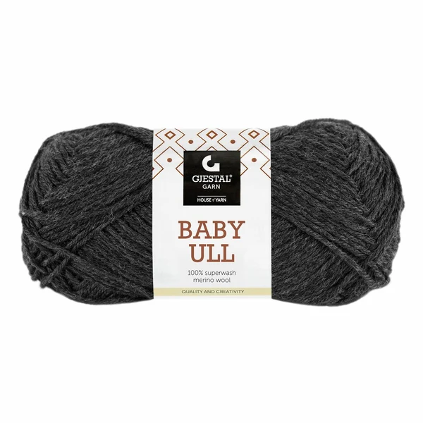 Gjestal Baby Ull 8556 Gris antracita