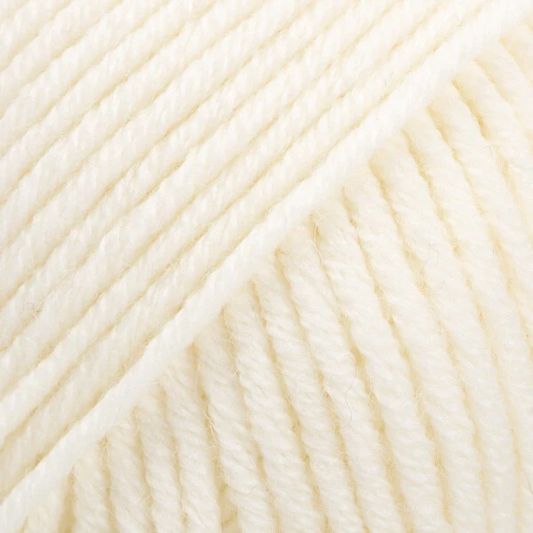DROPS Merino Extra Fine 01 Blanco hueso (Uni Colour)