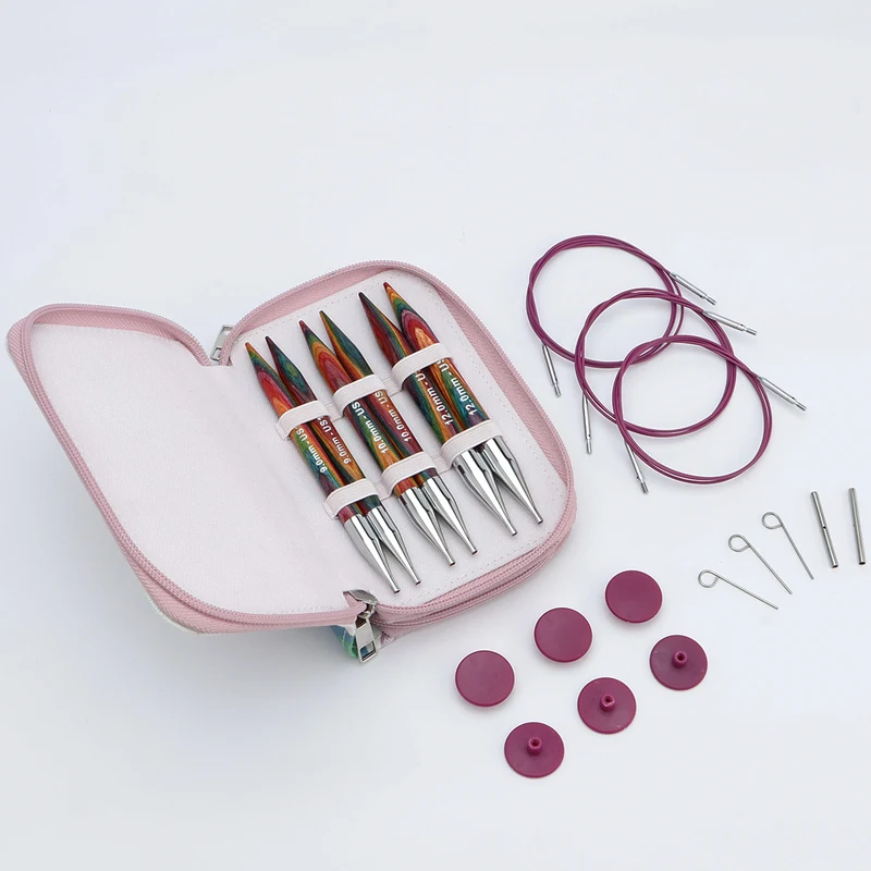 KnitPro Symfonie 2 Juegos de Agujas Intercambiables Circulares, Chunky, 13 cm