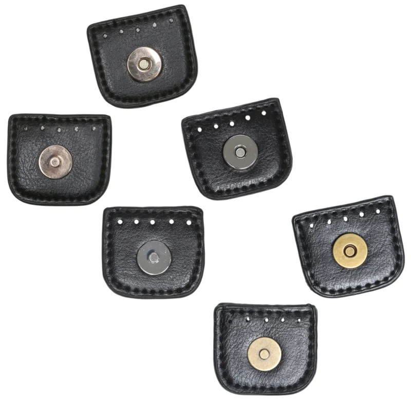 Go Handmade Cierre Magnético a Presión 4 cm Negro con oro, plata y bronce