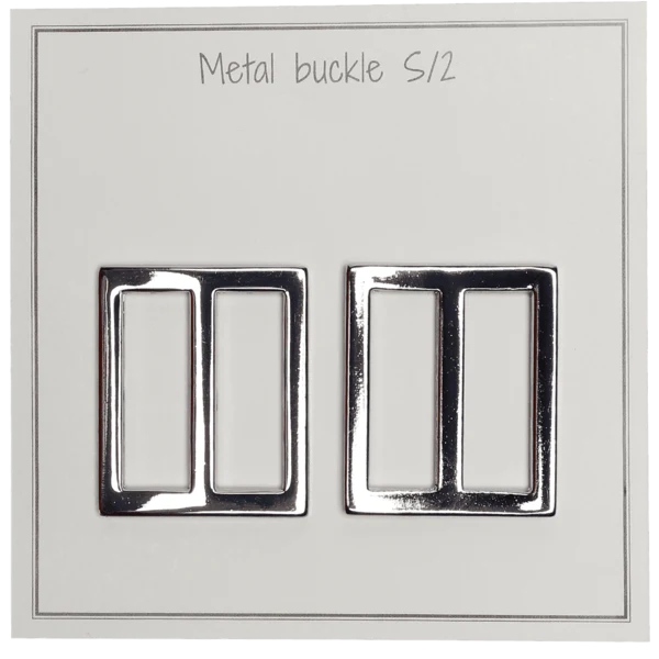 Go Handmade Hebilla de Metal 31 x 28 mm, Plata