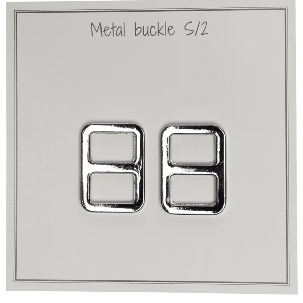 Go Handmade Hebilla de Metal 25 x 19 mm, Plata