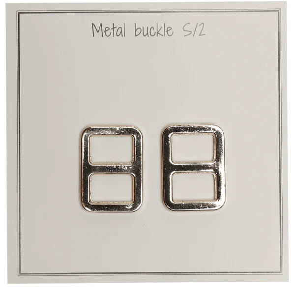Go Handmade Hebilla de Metal 25 x 19 mm, Oro