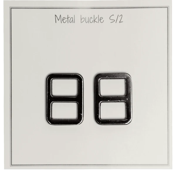 Go Handmade Hebilla de Metal 25 x 19 mm, Gris oscuro