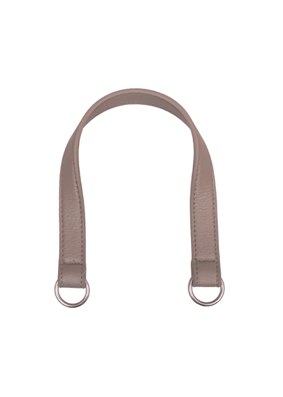 Go Handmade Asa para Bolso con Anilla en O: Beige/plata