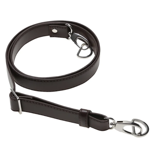 Go Handmade Correa de hombro para bolso 130 cm 25 mm, Negro, Plata