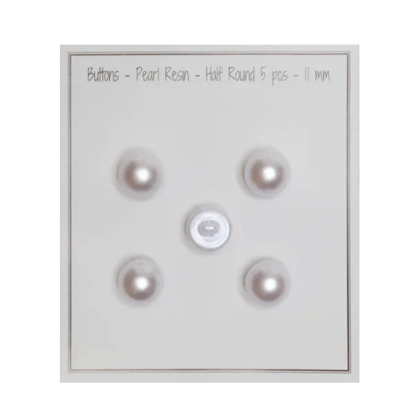 Go Handmade Botones de perla: Semirredondo, Perla