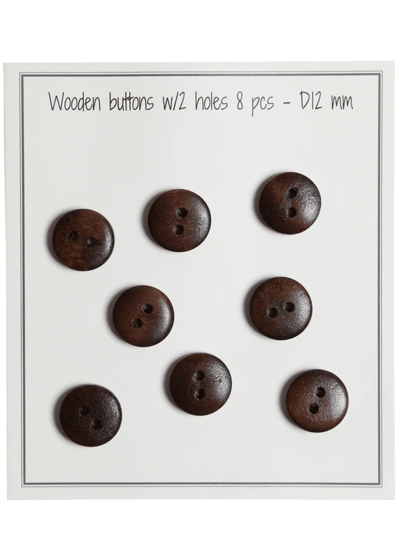 Go Handmade Botones de madera - UFO: 12 mm
